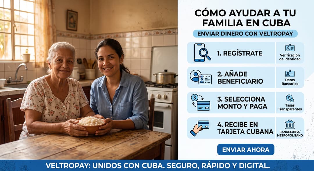 La crisis del arroz en Cuba y cómo ser el salvavidas de tu familia con Veltropay